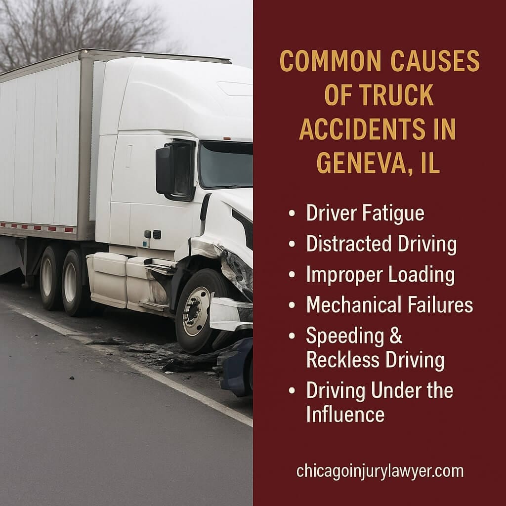 Common Causes of Truck Accidents in Geneva