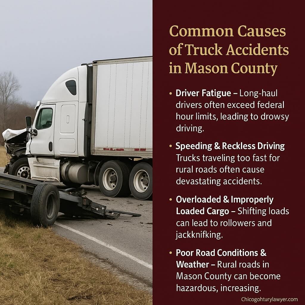 Common Causes of Truck Accidents in Mason County