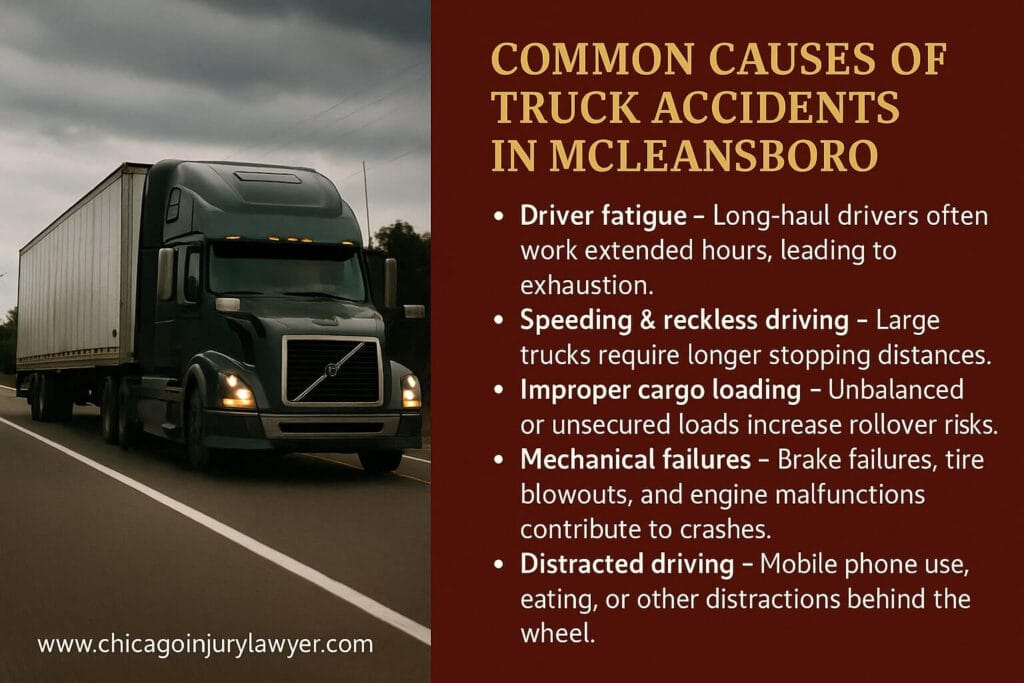 Common Causes of Truck Accidents in McLeansboro