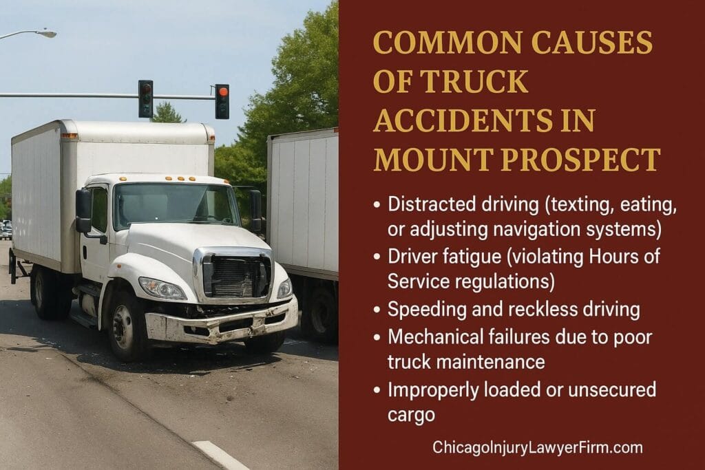 Common Causes of Truck Accidents in Mount Prospect