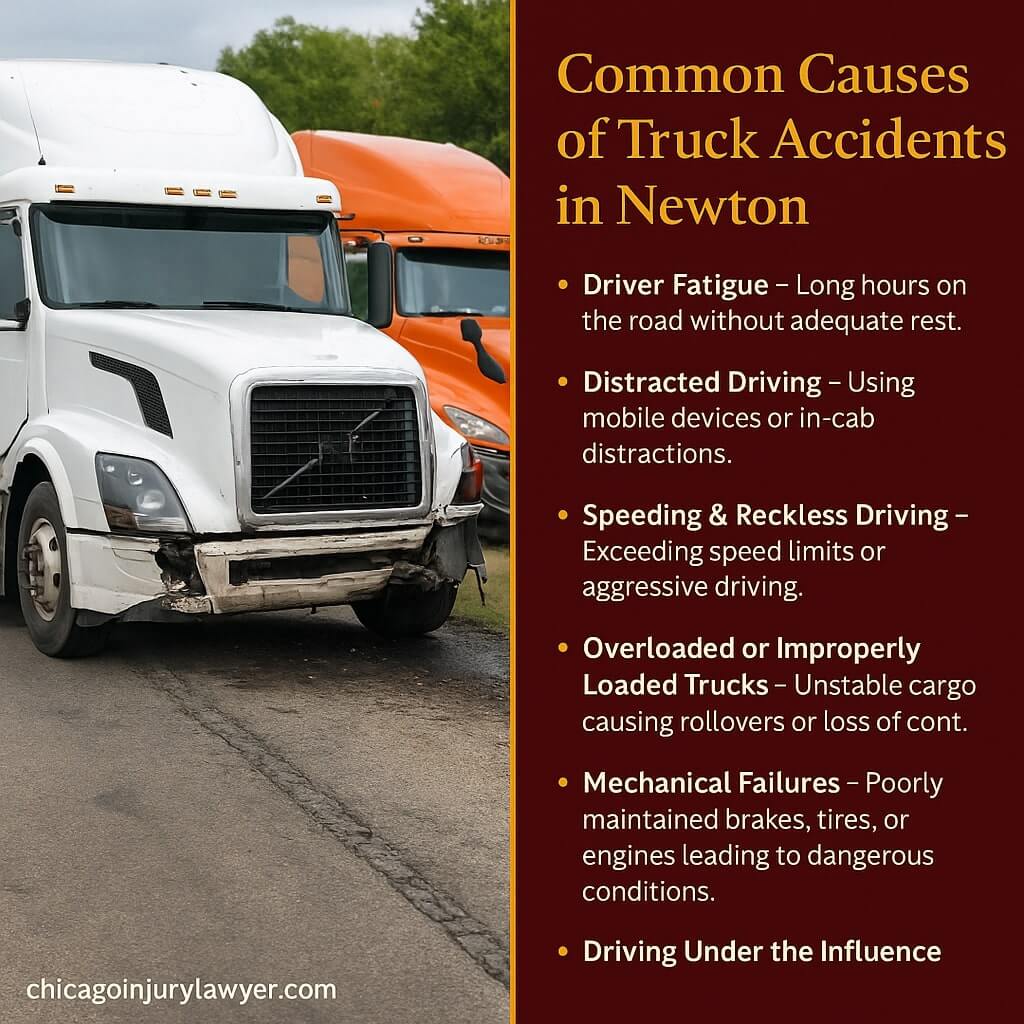 Common Causes of Truck Accidents in Newton