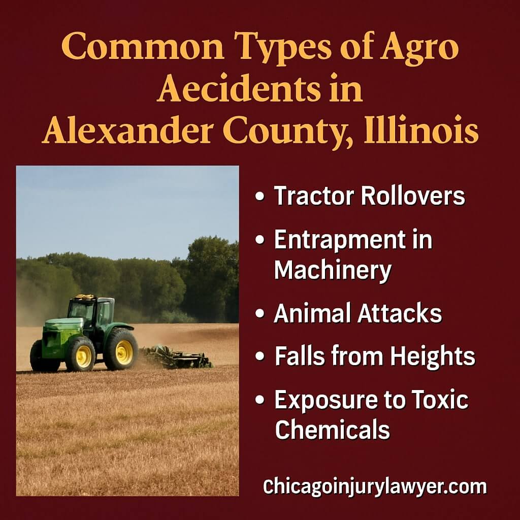 Common Types of Agro Accidents in Alexander County, Illinois
