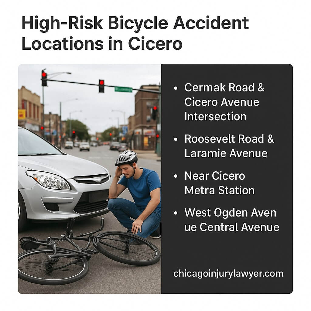 High-Risk Bicycle Accident Locations in Cicero