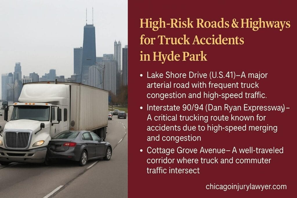 High-Risk Roads & Highways for Truck Accidents in Hyde Park