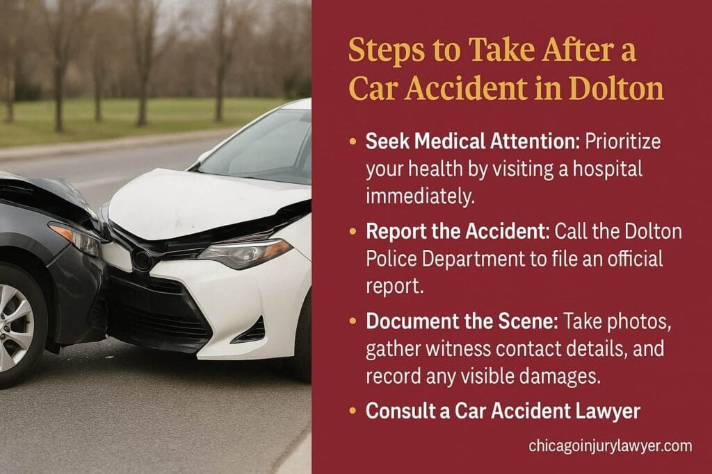 Steps to Take After a Car Accident in Dolton