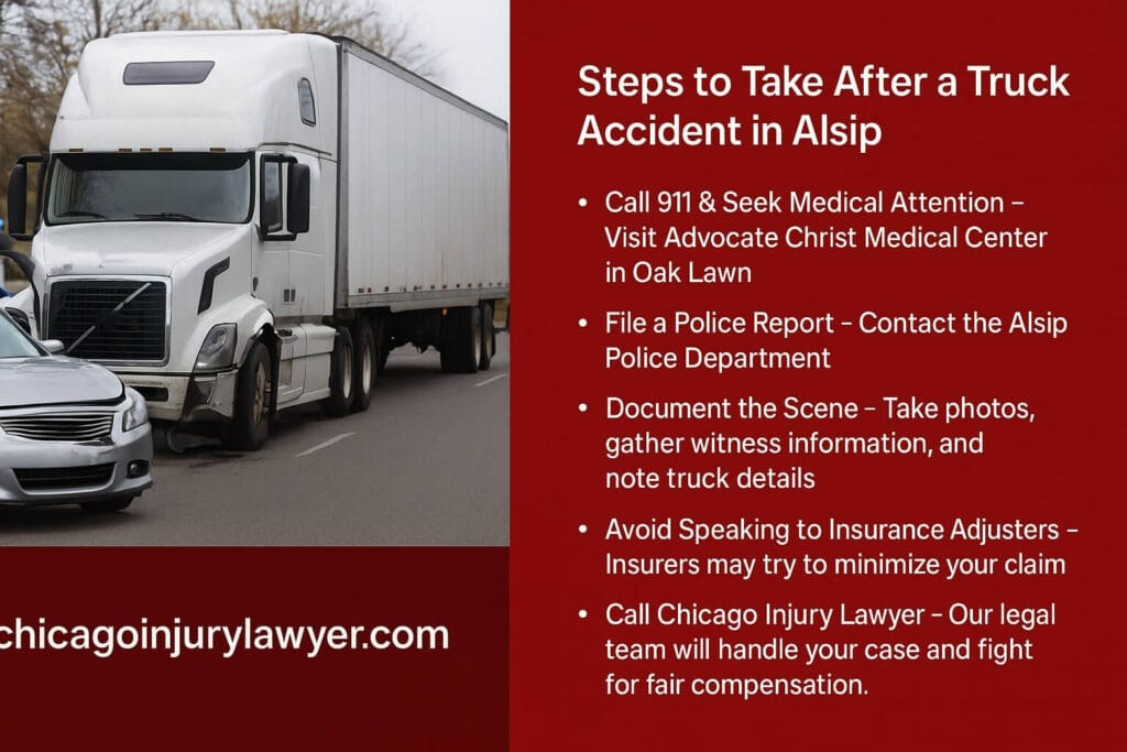 Steps to Take After a Truck Accident in Alsip