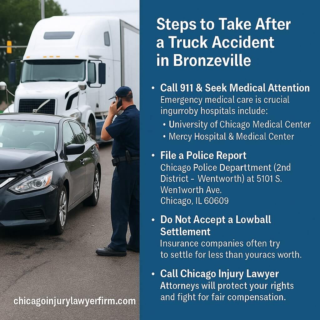 Steps to Take After a Truck Accident in Bronzeville