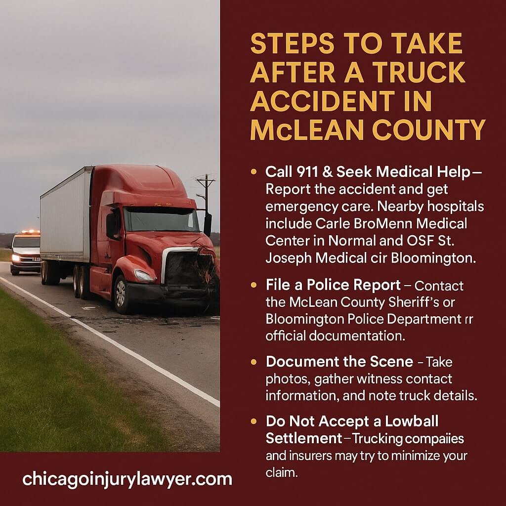 Steps to Take After a Truck Accident in McLean County