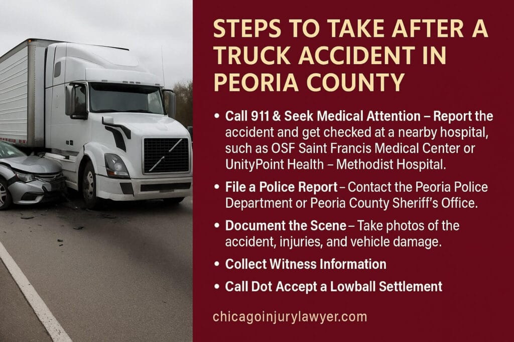 Steps to Take After a Truck Accident in Peoria CountySteps to Take After a Truck Accident in Peoria County