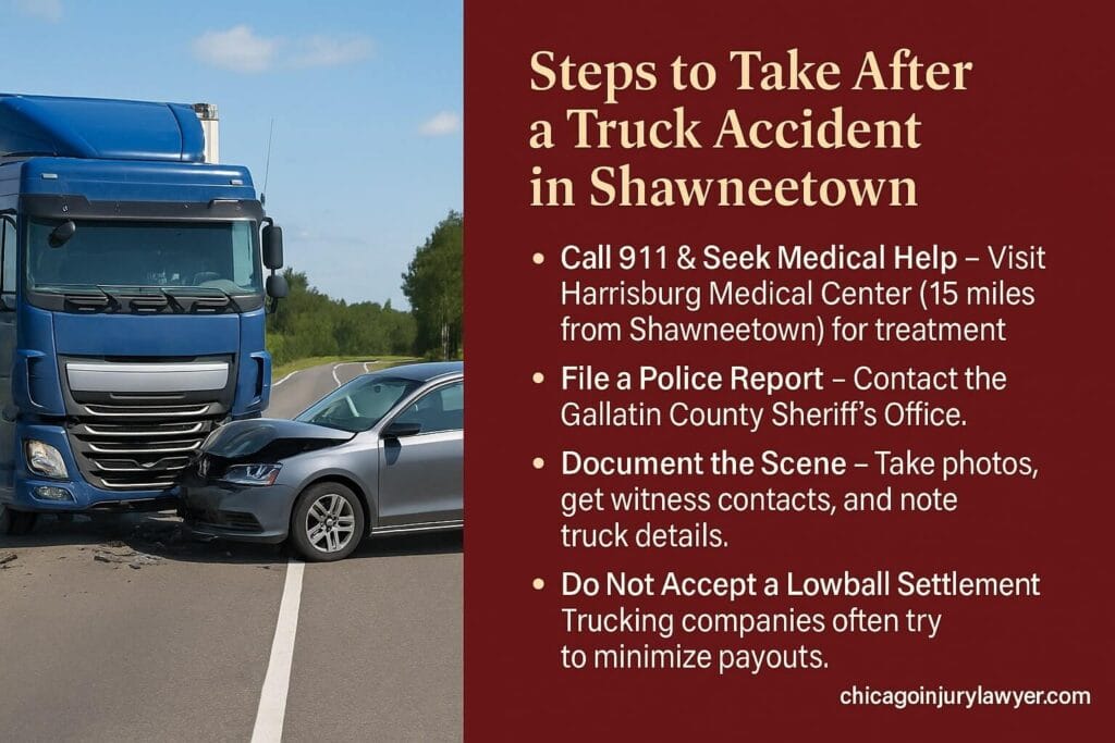 Steps to Take After a Truck Accident in Shawneetown