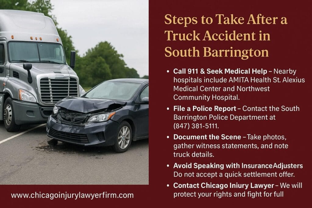 Steps to Take After a Truck Accident in South Barrington