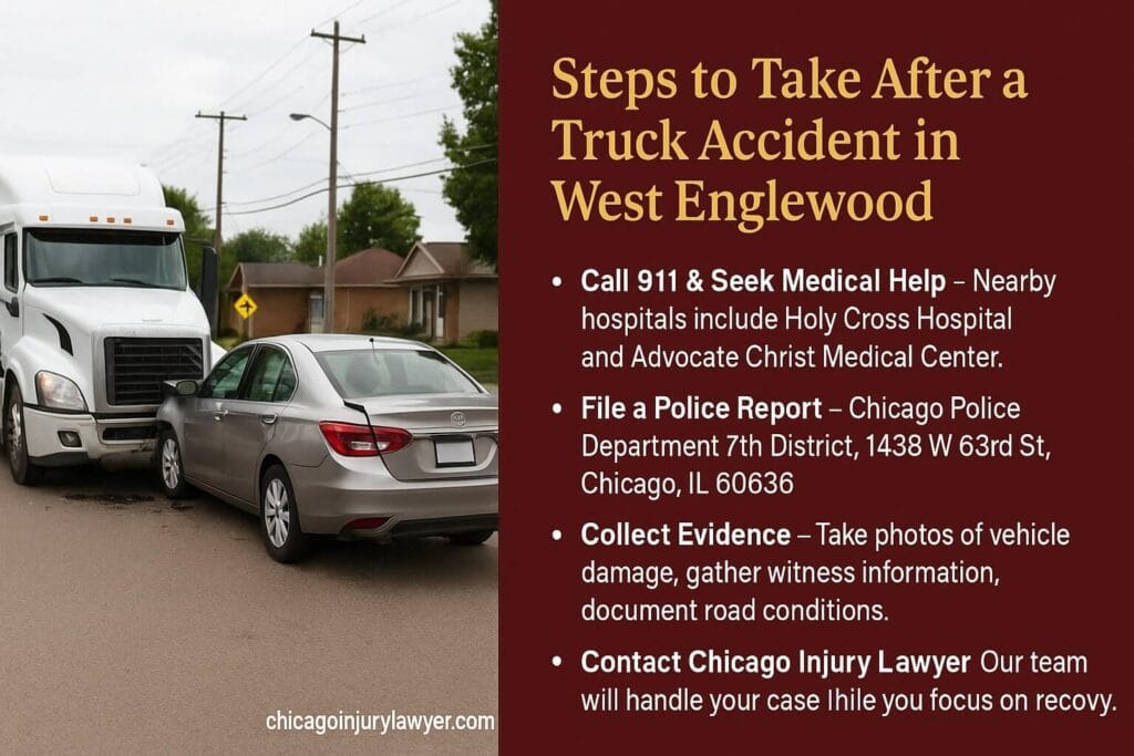 Steps to Take After a Truck Accident in West Englewood