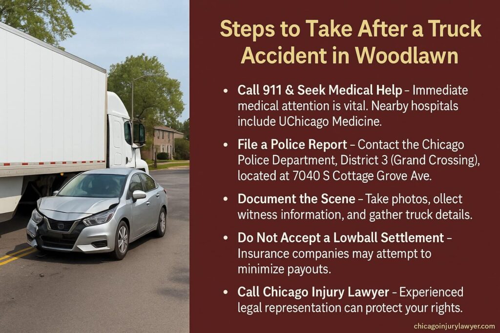 Steps to Take After a Truck Accident in Woodlawn