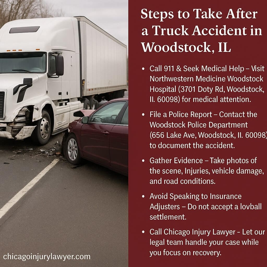Steps to Take After a Truck Accident in Woodstock