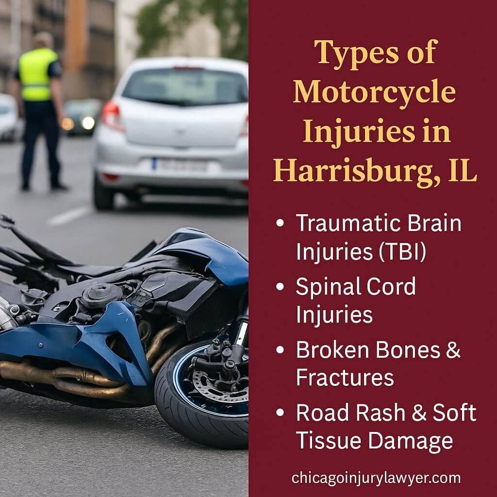 Types of Motorcycle Injuries in Harrisburg