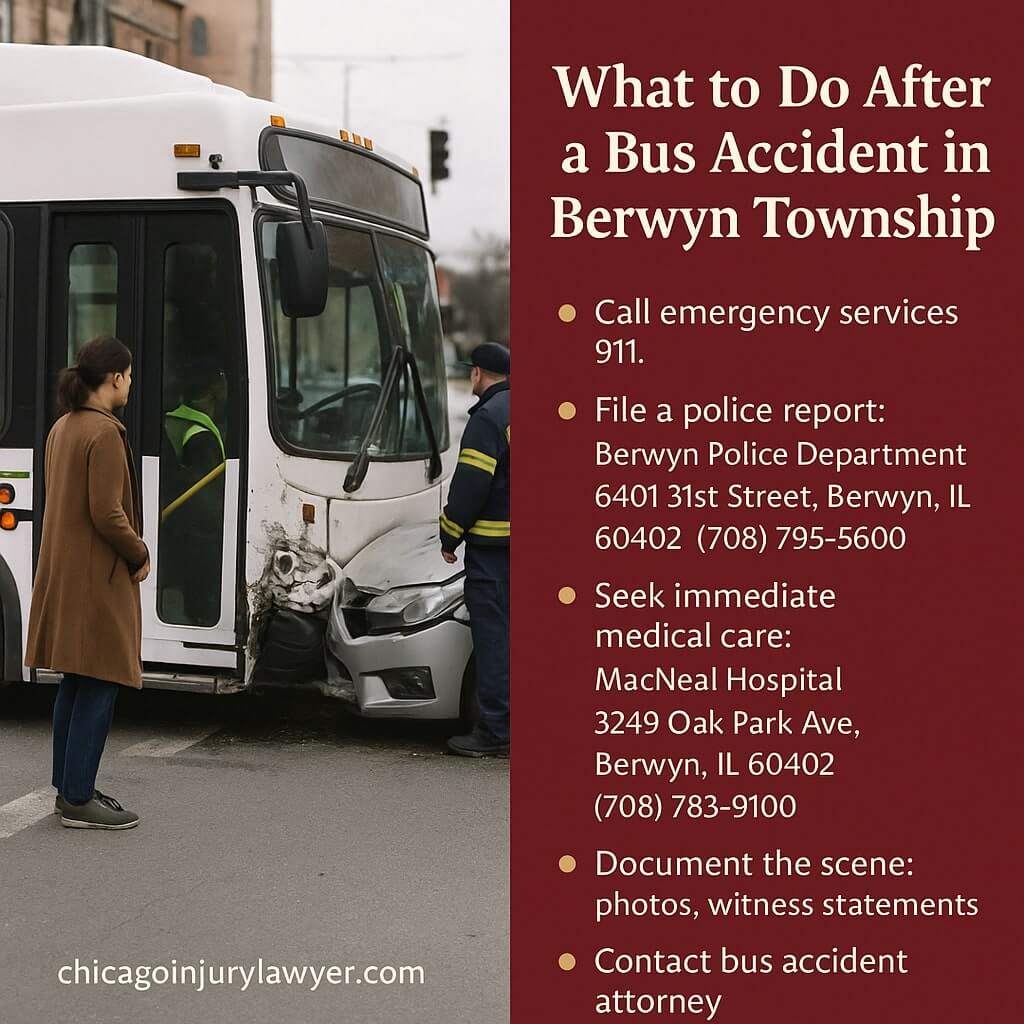 What to Do After a Bus Accident in Berwyn Township