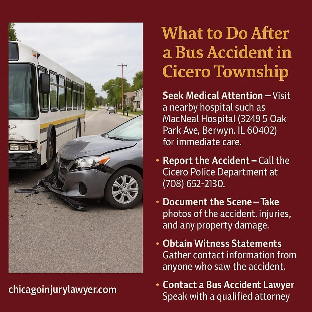 What to Do After a Bus Accident in Cicero Township