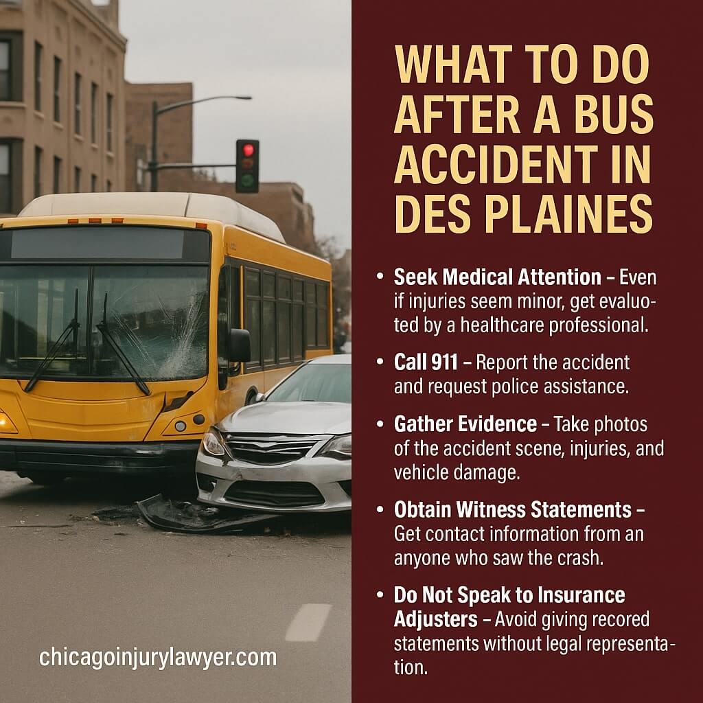 What to Do After a Bus Accident in Des Plaines