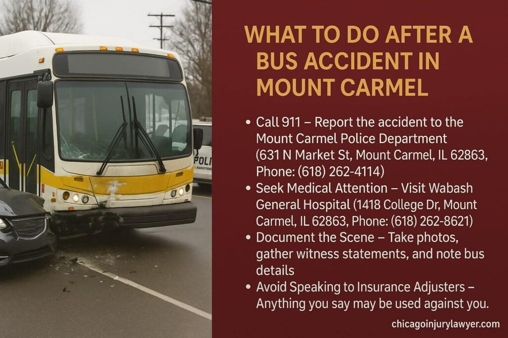 What to Do After a Bus Accident in Mount Carmel