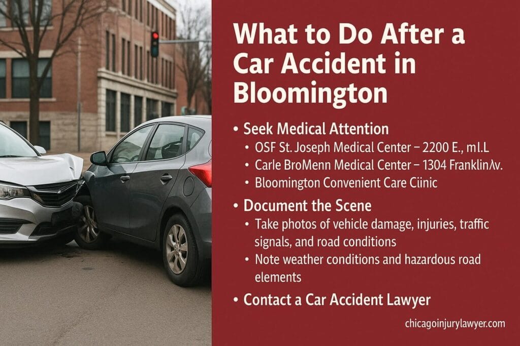 What to Do After a Car Accident in Bloomington