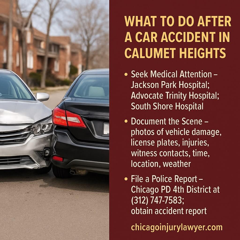 What to Do After a Car Accident in Calumet Heights