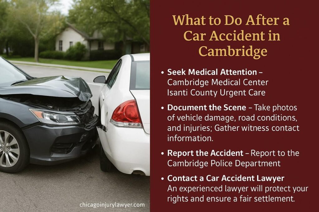 What to Do After a Car Accident in Cambridge