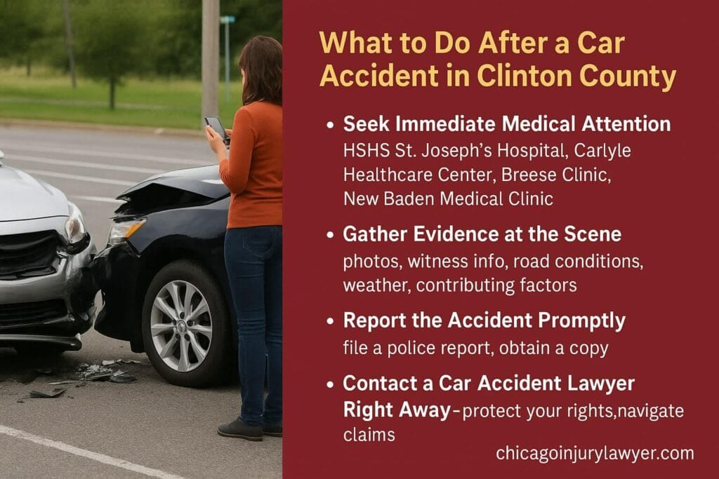 What to Do After a Car Accident in Clinton County