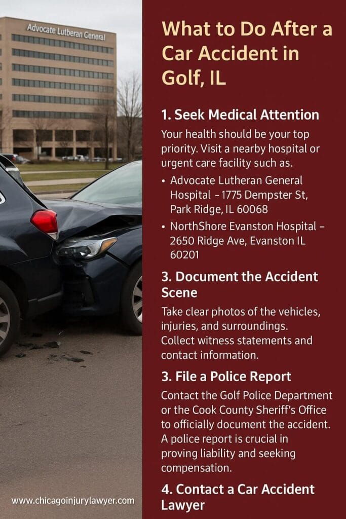 What to Do After a Car Accident in Golf