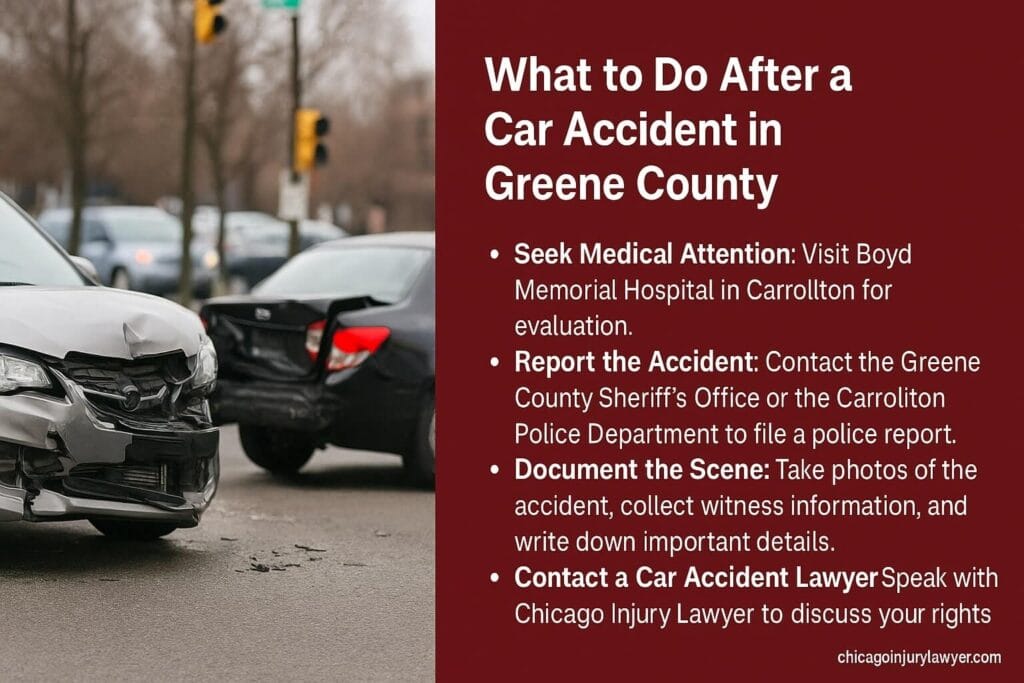 What to Do After a Car Accident in Greene County