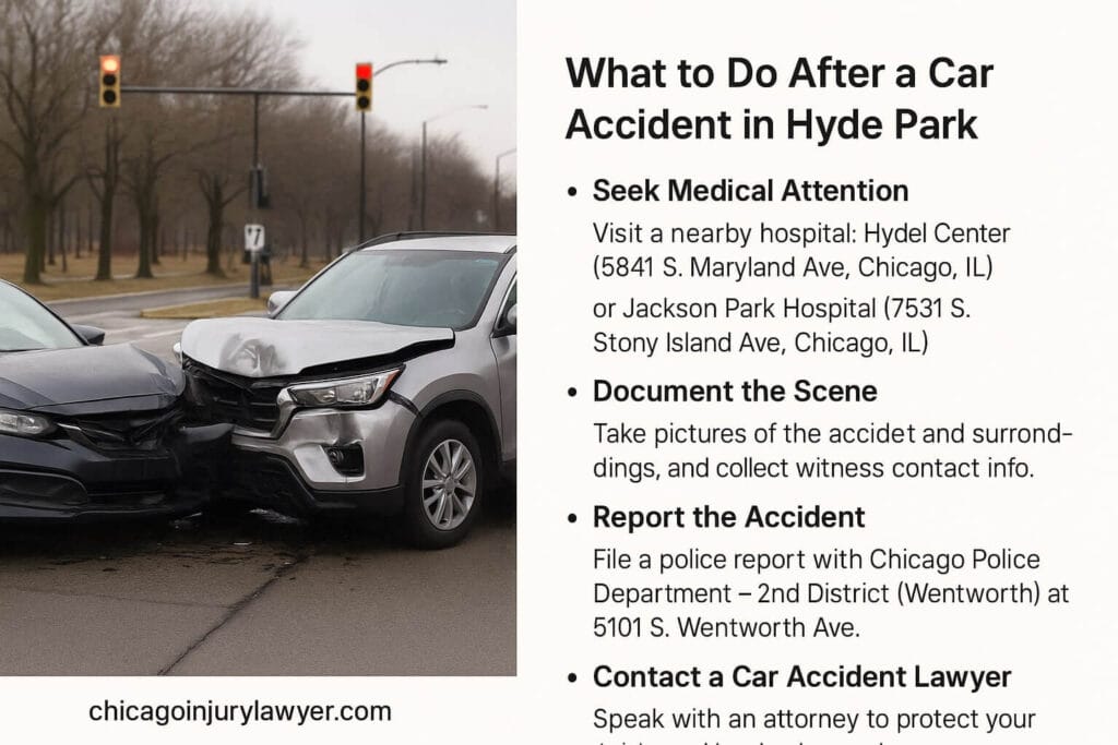 What to Do After a Car Accident in Hyde Park