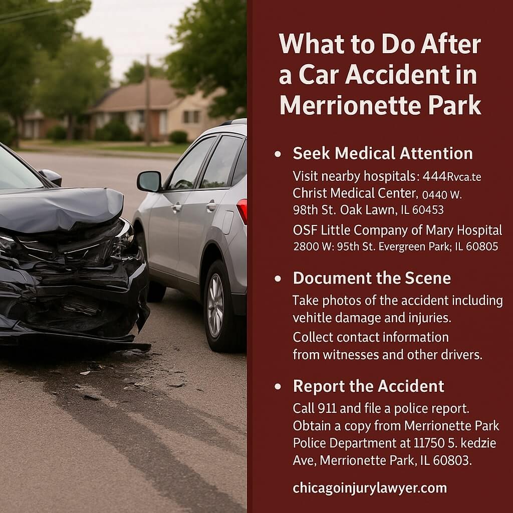 What to Do After a Car Accident in Merrionette Park