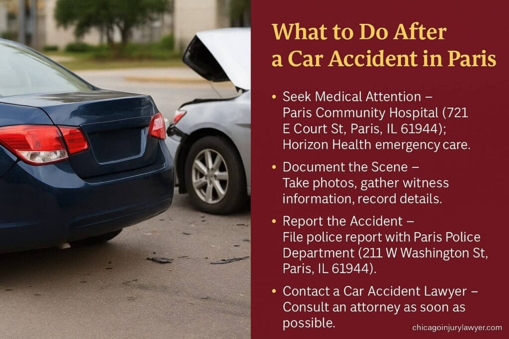 What to Do After a Car Accident in Paris