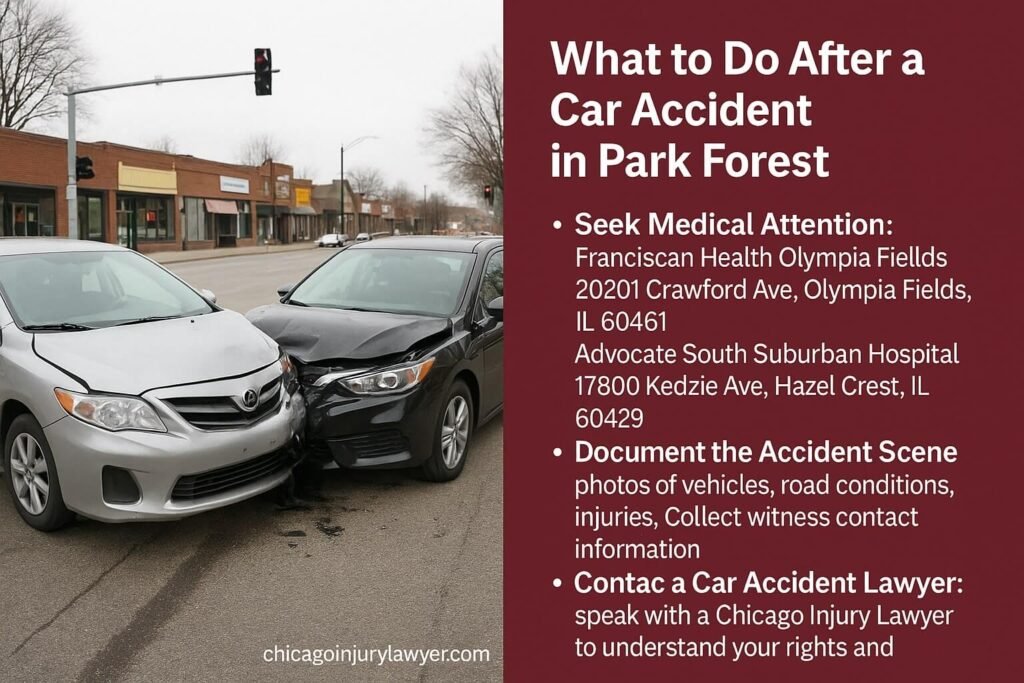 What to Do After a Car Accident in Park Forest