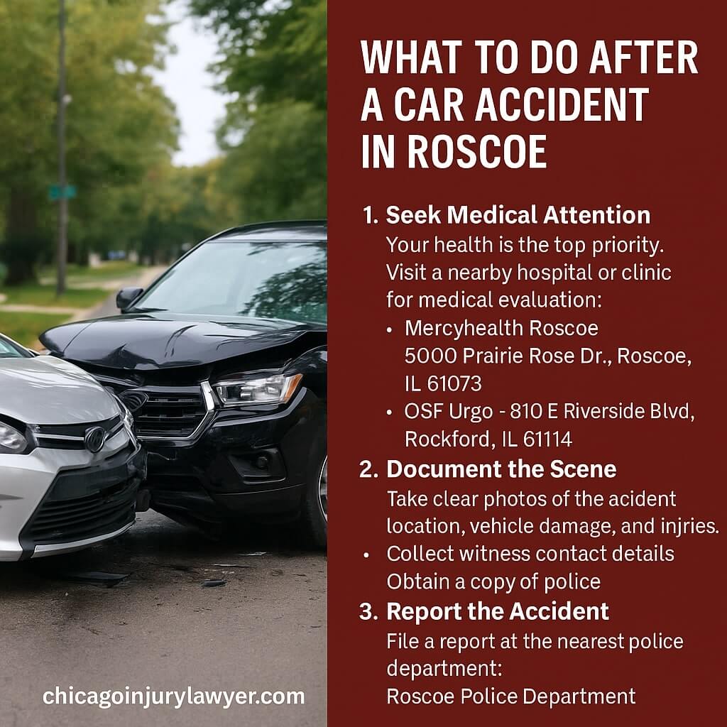 What to Do After a Car Accident in Roscoe