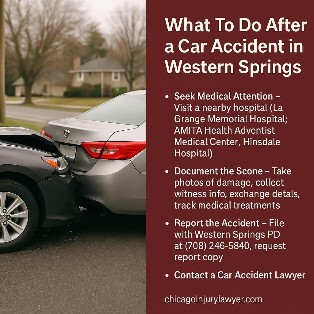 What to Do After a Car Accident in Western Springs