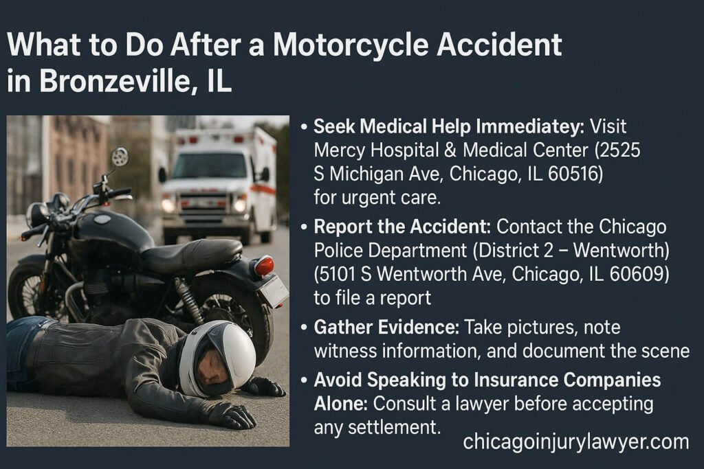 What to Do After a Motorcycle Accident in Bronzeville