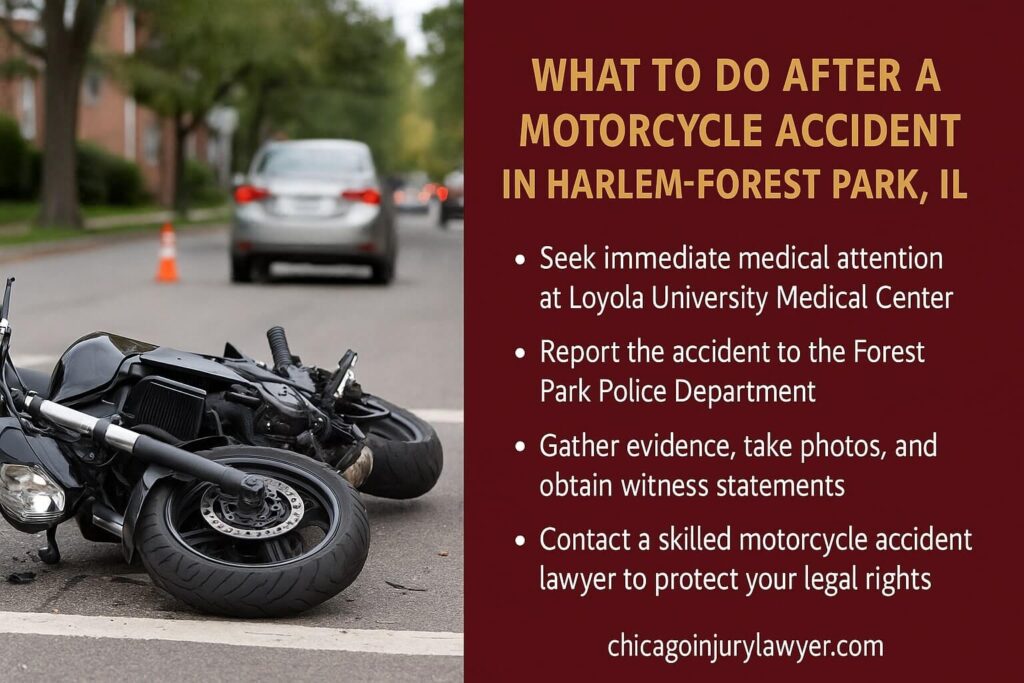 What to Do After a Motorcycle Accident in Harlem-Forest Park