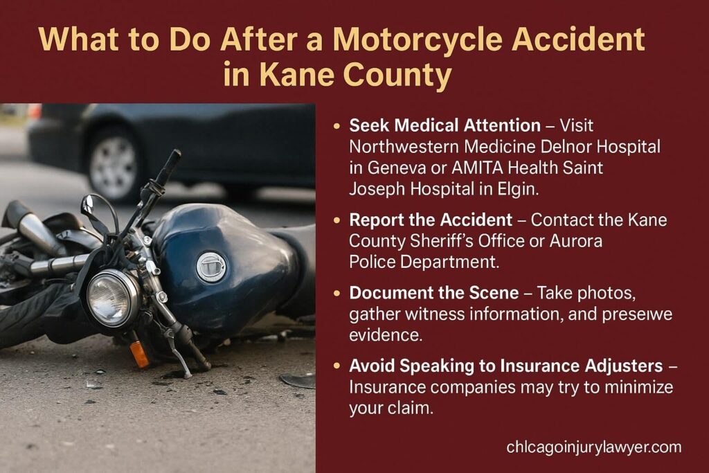 What to Do After a Motorcycle Accident in Kane County