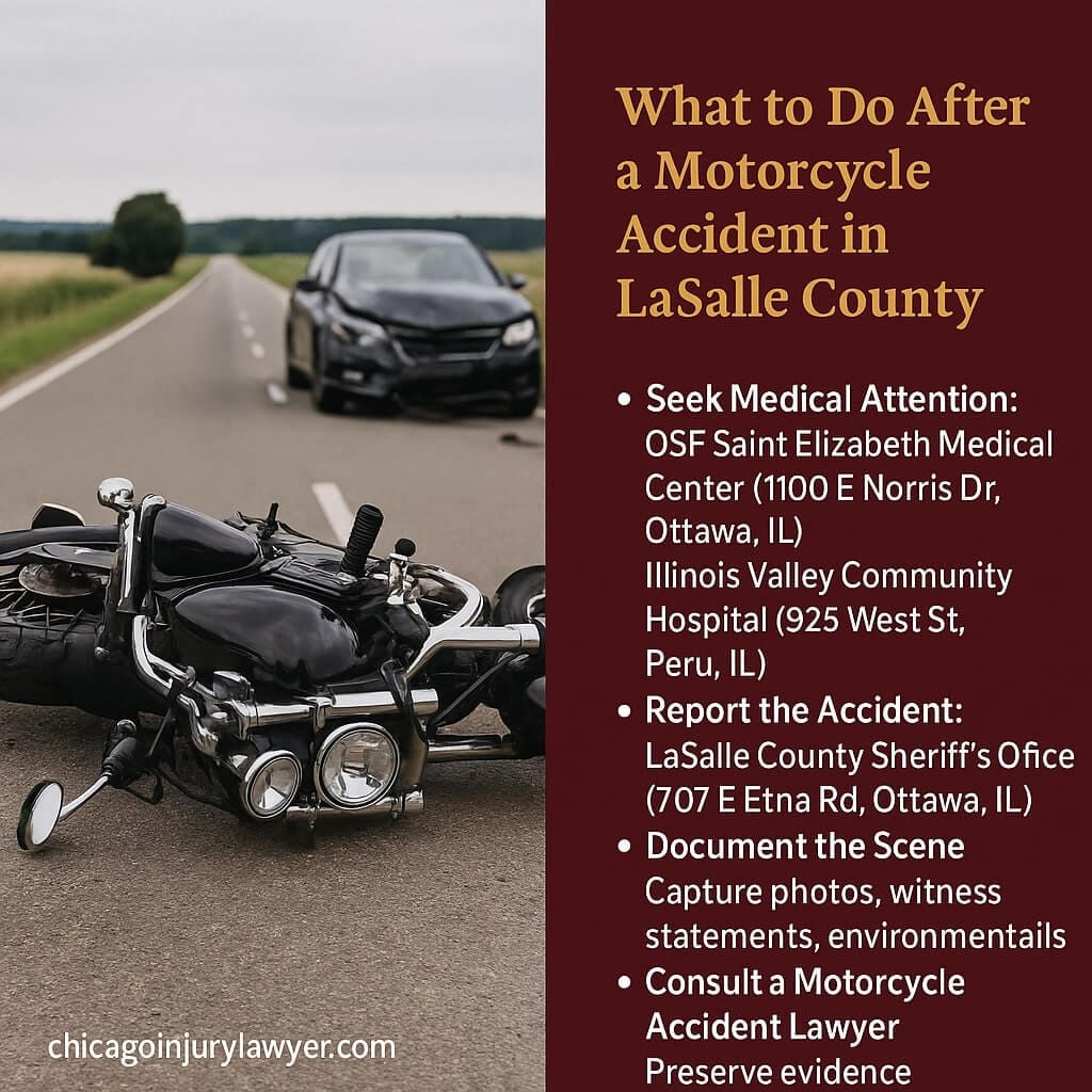 What to Do After a Motorcycle Accident in LaSalle County