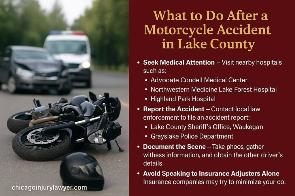 What to Do After a Motorcycle Accident in Lake County