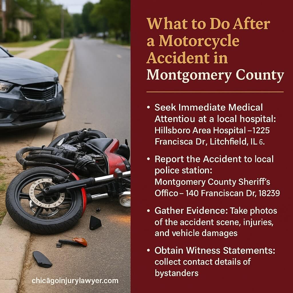 What to Do After a Motorcycle Accident in Montgomery County