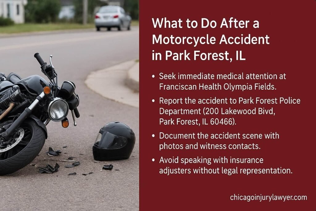 What to Do After a Motorcycle Accident in Park Forest