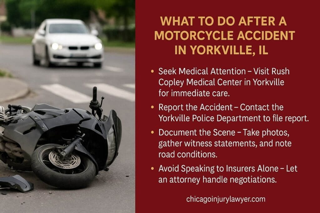 What to Do After a Motorcycle Accident in Yorkville