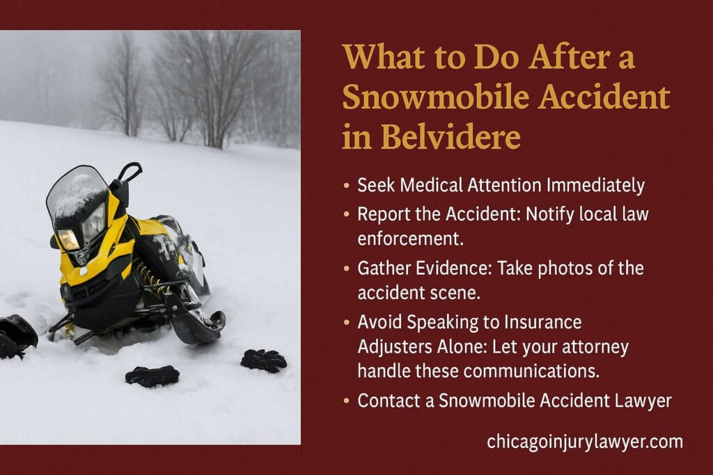 What to Do After a Snowmobile Accident in Belvidere